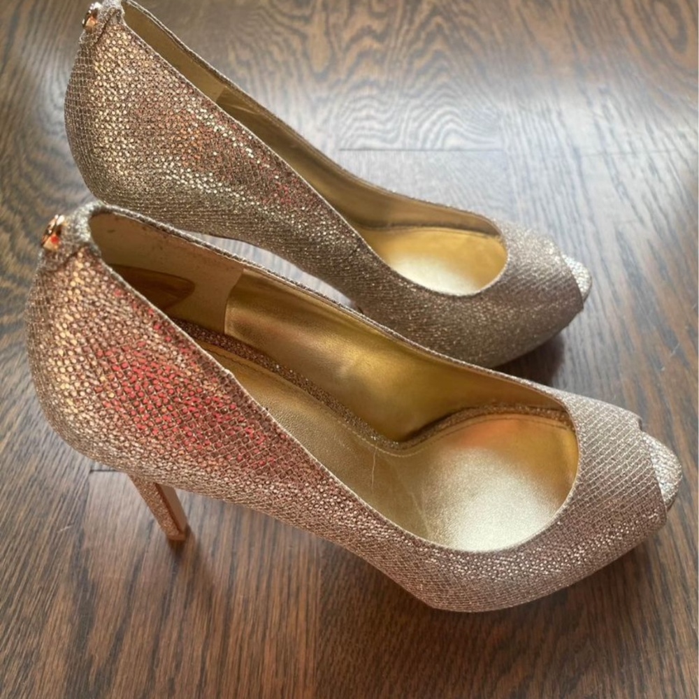 Michael Kors Champagne Gold Heels